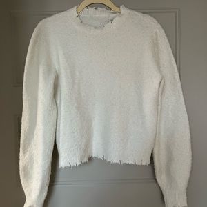 White Cropped Sweater